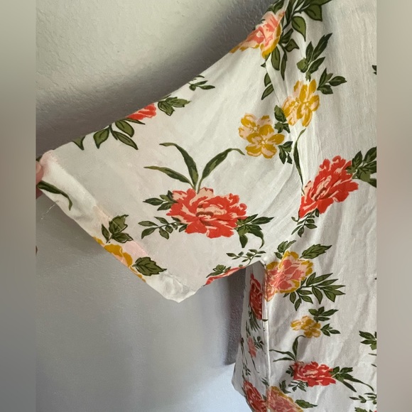 Never Established 100% Rayon Flowy Blouse SZ XXL - Picture 6 of 8